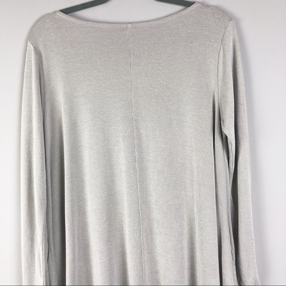 Emetla Gray & White Tunic Dress - Picture 4 of 5